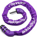 Sportneer Bike Lock - High Security 5-Digit Combination Chain Lock | Keyless, Heavy Duty, 3.2/3.6/4ft, 4/6mm Thick