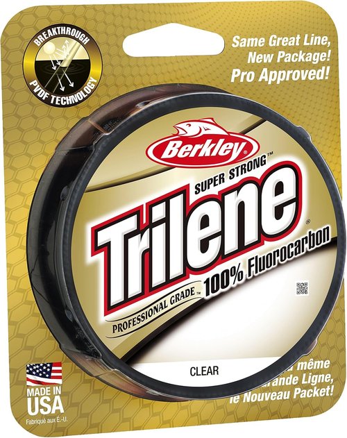 Berkley Trilene 100% Fluorocarbon Fishing Line - Clear 0.015in | 0.38mm for Superior Strength