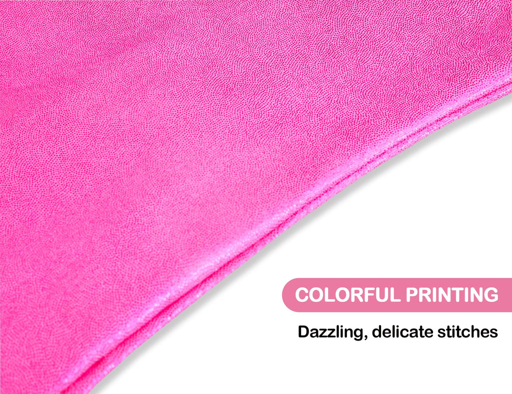 Domusgo Leotards for Girls Gymnastics Size 4t 5t One Piece Sparkle Hotpink Sleeveless Gym Outfits
