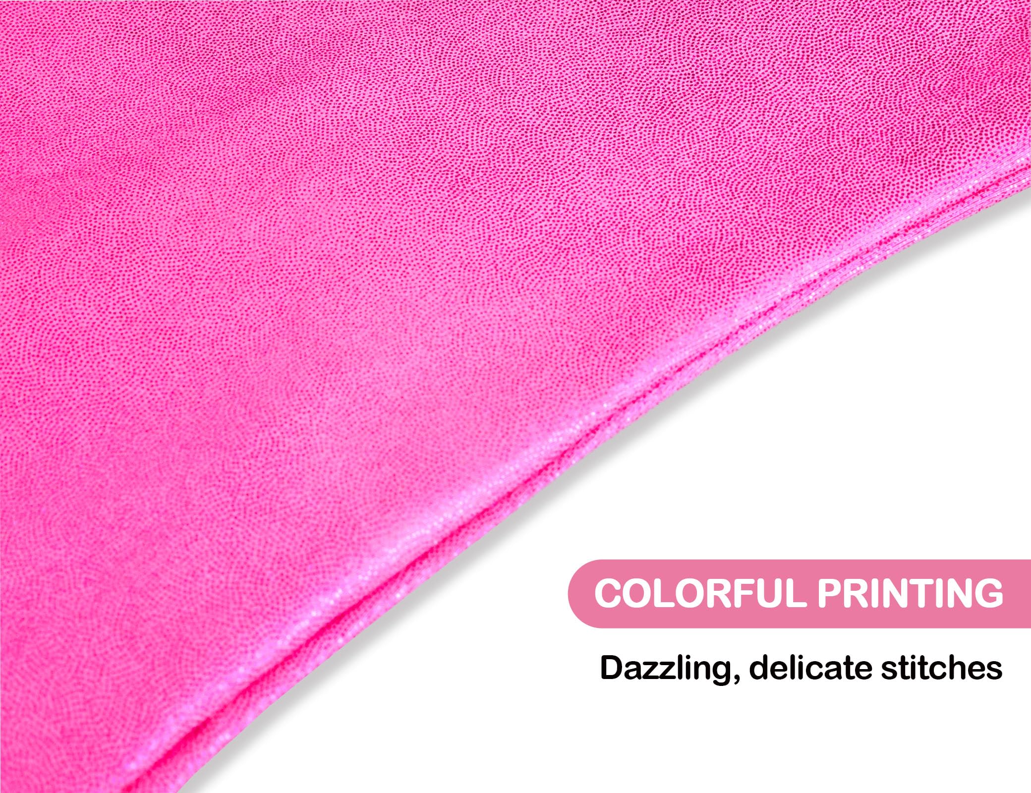 Domusgo Leotards for Girls Gymnastics Size 4t 5t One Piece Sparkle Hotpink Sleeveless Gym Outfits