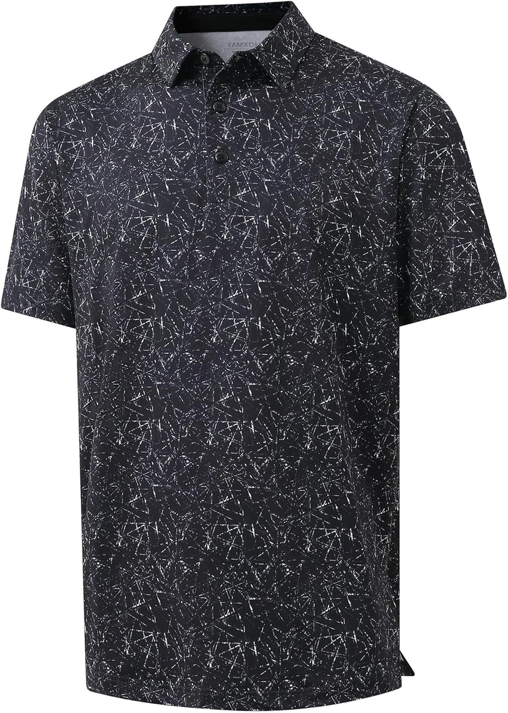 Skiennix Men's Golf Polo Shirt - Funny Print, Moisture-Wicking, Quick-Dry, Short Sleeve Casual Wear