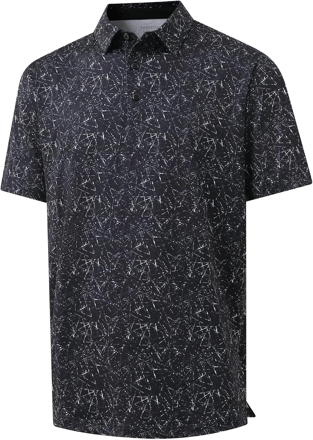 Skiennix Men's Golf Polo Shirt - Funny Print, Moisture-Wicking, Quick-Dry, Short Sleeve Casual Wear