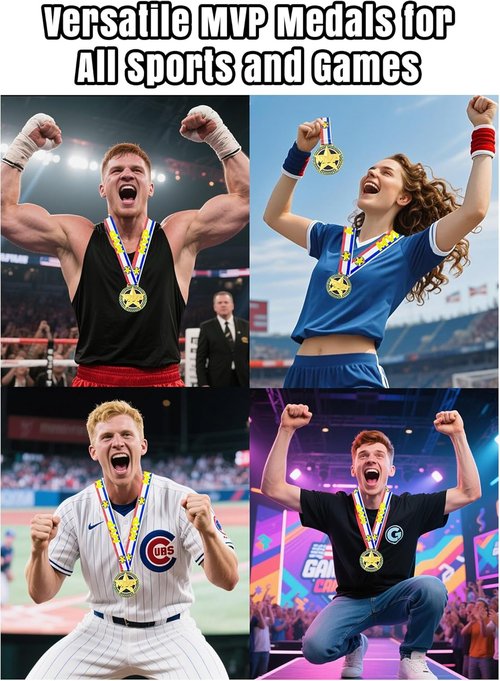 MVP Champion Awards Medals - Heavy Duty Sports Medals for Basketball, Football, Soccer & More | Team MVP Gift