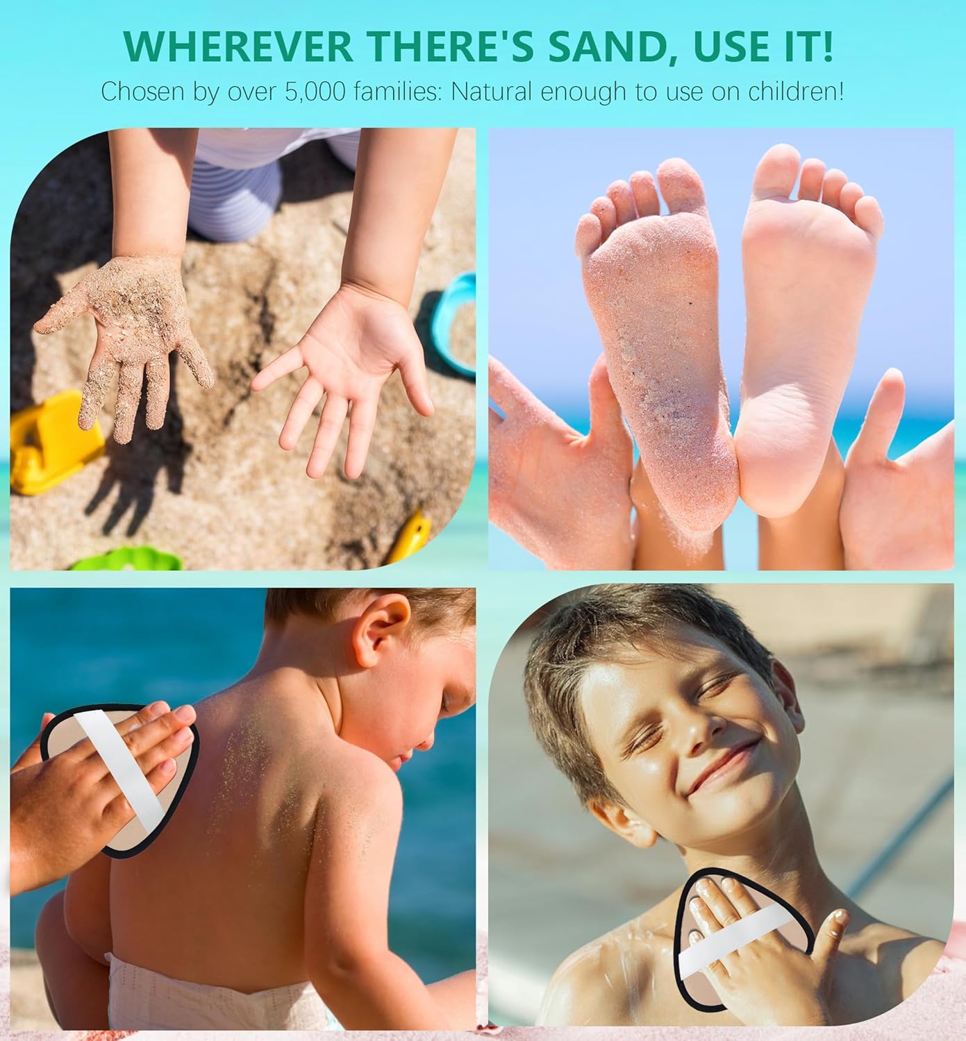 Skiennix Triangle Sand Remover - Essential Beach Cleaner for Summer Vacations | Travel Accessory