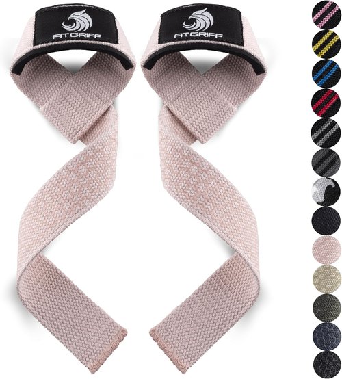 Fitgriff® Weightlifting Wrist Straps - Premium Cotton & Padded for Enhanced Grip | Unisex