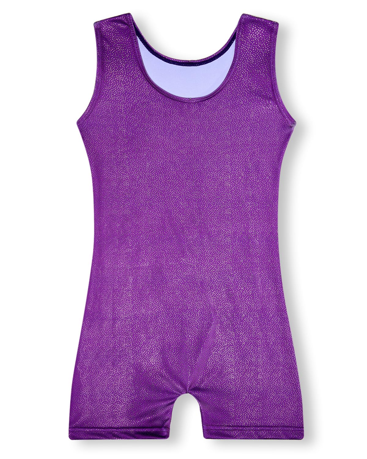 YDMZX Gymnastics Leotards for Girls 3T 4T Size 3-4T Toddler Kids Tumbling Outfit Clothes Unitards Biketards with Shorts Purple