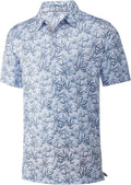 Skiennix Men's Golf Shirt - Moisture-Wicking Dry Fit Performance Polo | Short Sleeve, Stylish Print