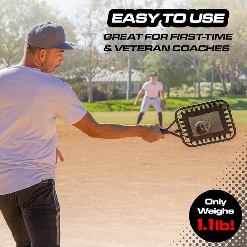 GoSports Fungo Baseball Racket - Ideal Training Tool for Fly Balls, Grounders & Line Drives