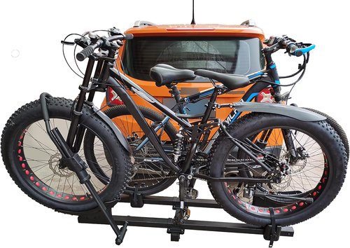 MAXXHAUL 50606 2-Bike Carrier Rack - Heavy-Duty Platform for Standard, Fat Tire & Electric Bikes | 66 lbs Capacity