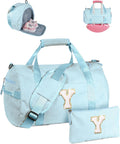 Skiennix Girls Gym Bag - Personalized Dance Duffle with Shoe Compartment & Toiletry Bag | Ideal Gift for 8-Year-Olds