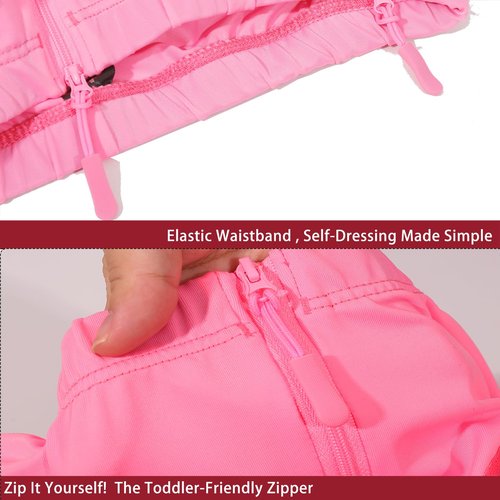 Kids Padded Shorts with Zipper, Crash Butt Pads for Hip Tailbone & Butt, Snowboard Impact Protective Pad Pants for Youth Child