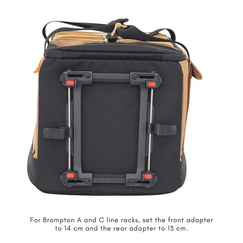 Vincita Voyage B.D.R. 3-in-1 Rear Rack Bag – 37L Backpack, Duffle & Pannier Combo – KLICKfix UniKlip 2.0 Quick Release – Water-Resistant Touring Gear for Folding Bikes. (Grey)