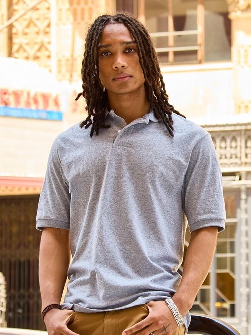 Jerzees Men's SpotShield Polo Shirts - Stain Resistant & Comfortable | Sizes S-5X