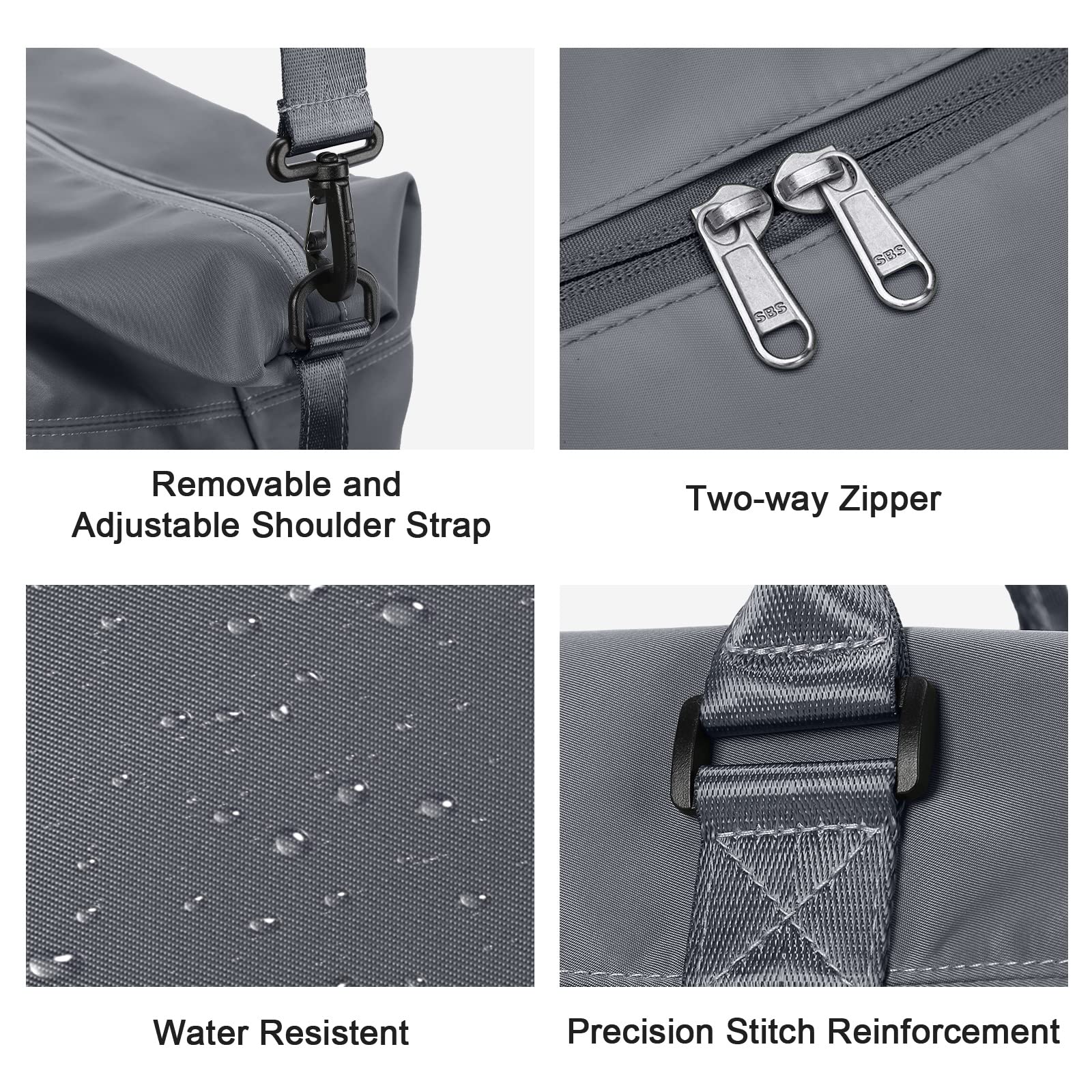 Travel Duffel Bag, Carry-on Overnight Weekender Bags for Women