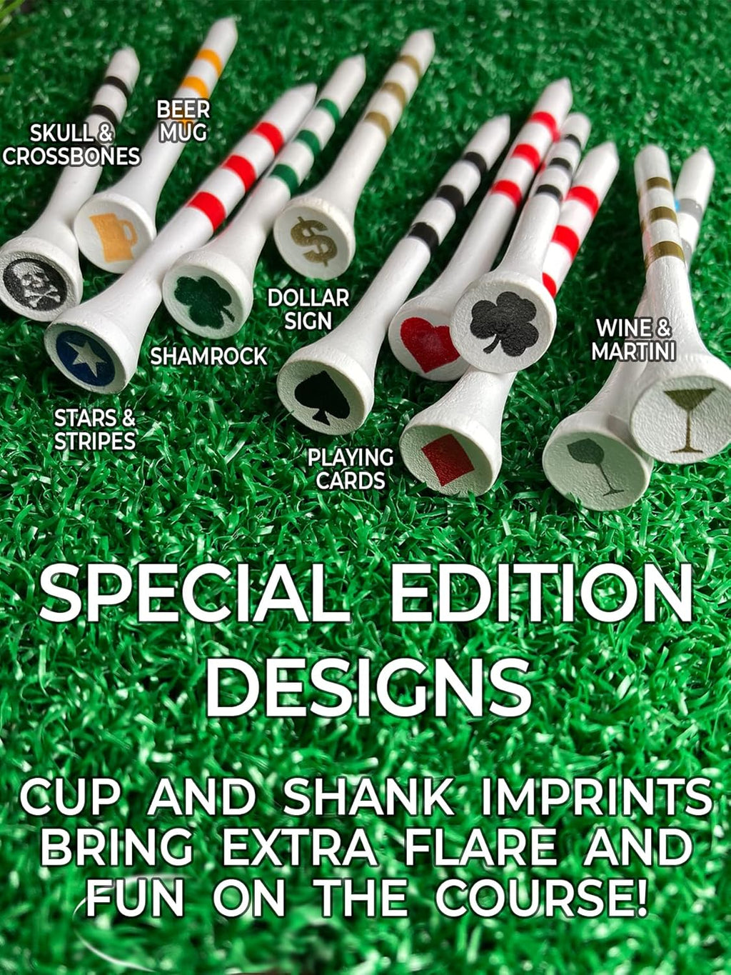 PrideSports Beer Mug Tees - Durable 2-3/4" Size for Ultimate Performance | White