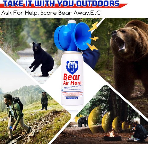 Fingig 1.4oz Bear Horn - 123dB Loud Mini Air Horn for Self Defense | Audible Up to 1/2 Mile