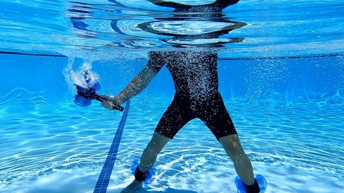 Hydrorevolution Aquatic Racket Trainer | Increase Racket Swing Power and Speed in Water | Improve Shoulder Mobility for Pickleball | Pool Exercise Equipment | Quick Start Guide