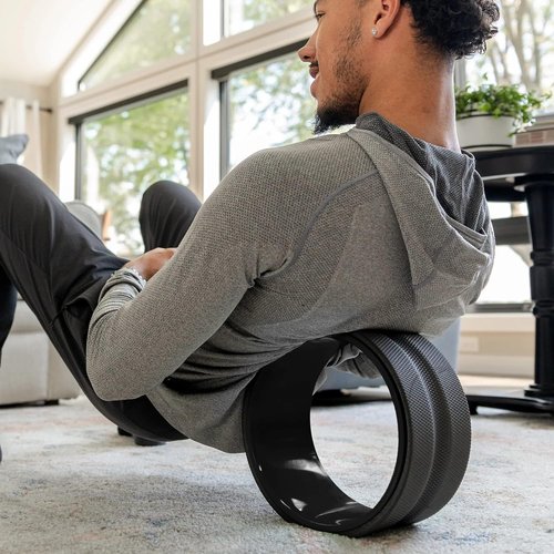 Chirp Wheel | Ultimate Back & Neck Massage Roller Bundle - 4-Pack with Carrying Case, Foam Rollers, Black