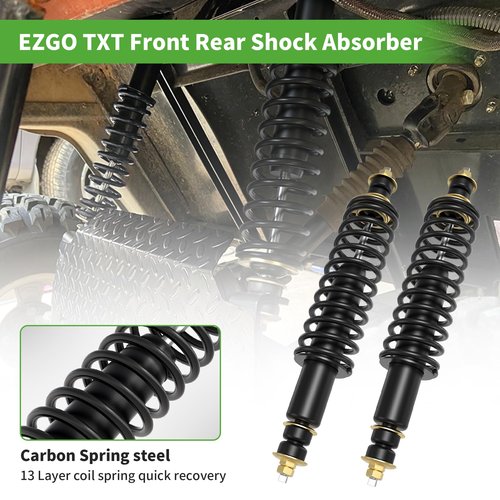10L0L Golf Cart Front/Rear Coil Over Heavy Duty Shock Absorber Spring for EZGO TXT/Medalist 1994-up Newer Gas or Electric, Replaces OEM# 70630-G01 76418-G01