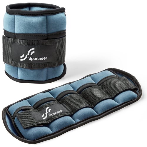 Sportneer Adjustable Ankle Wrist Weights for Men Women Kids, Adjustable Leg & Cuff Weight Straps for Fitness, Walking, Running, Aerobics, Yoga, Gym, Workout | 0.5-2 lbs Each Ankle, 1 Pair 1-4 lbs,