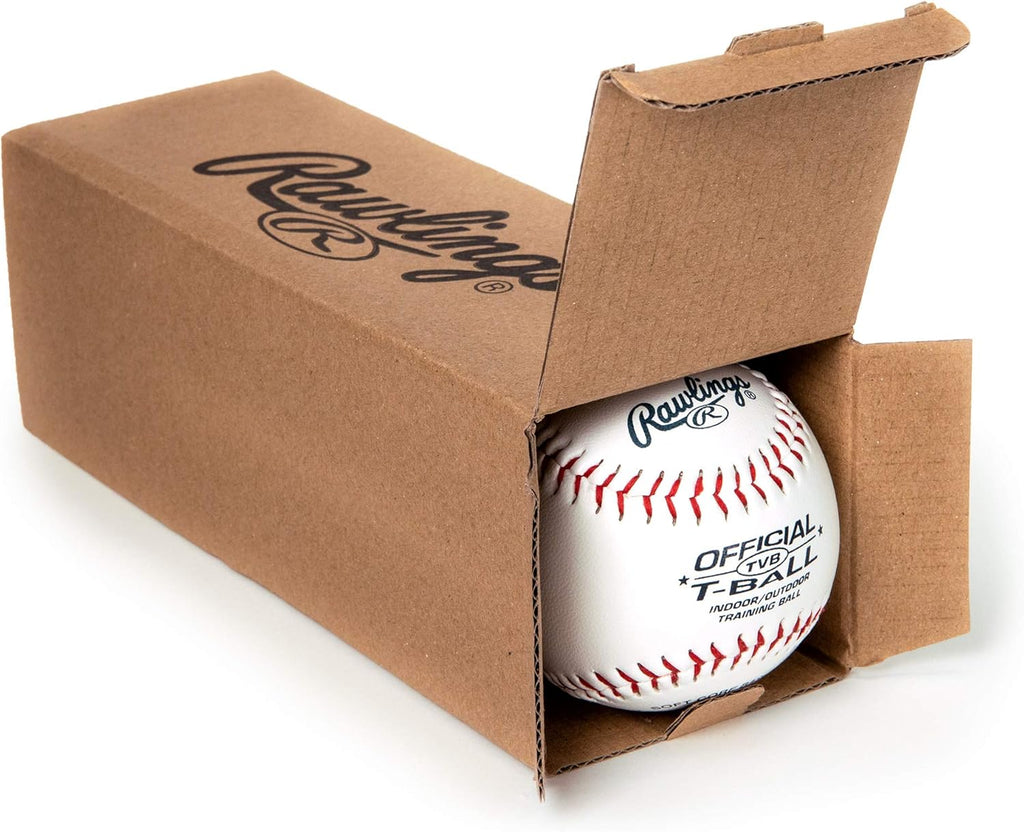 Rawlings Official T-Balls - Youth 6U | 3 Count | Sponge Rubber Core for Indoor/Outdoor Play