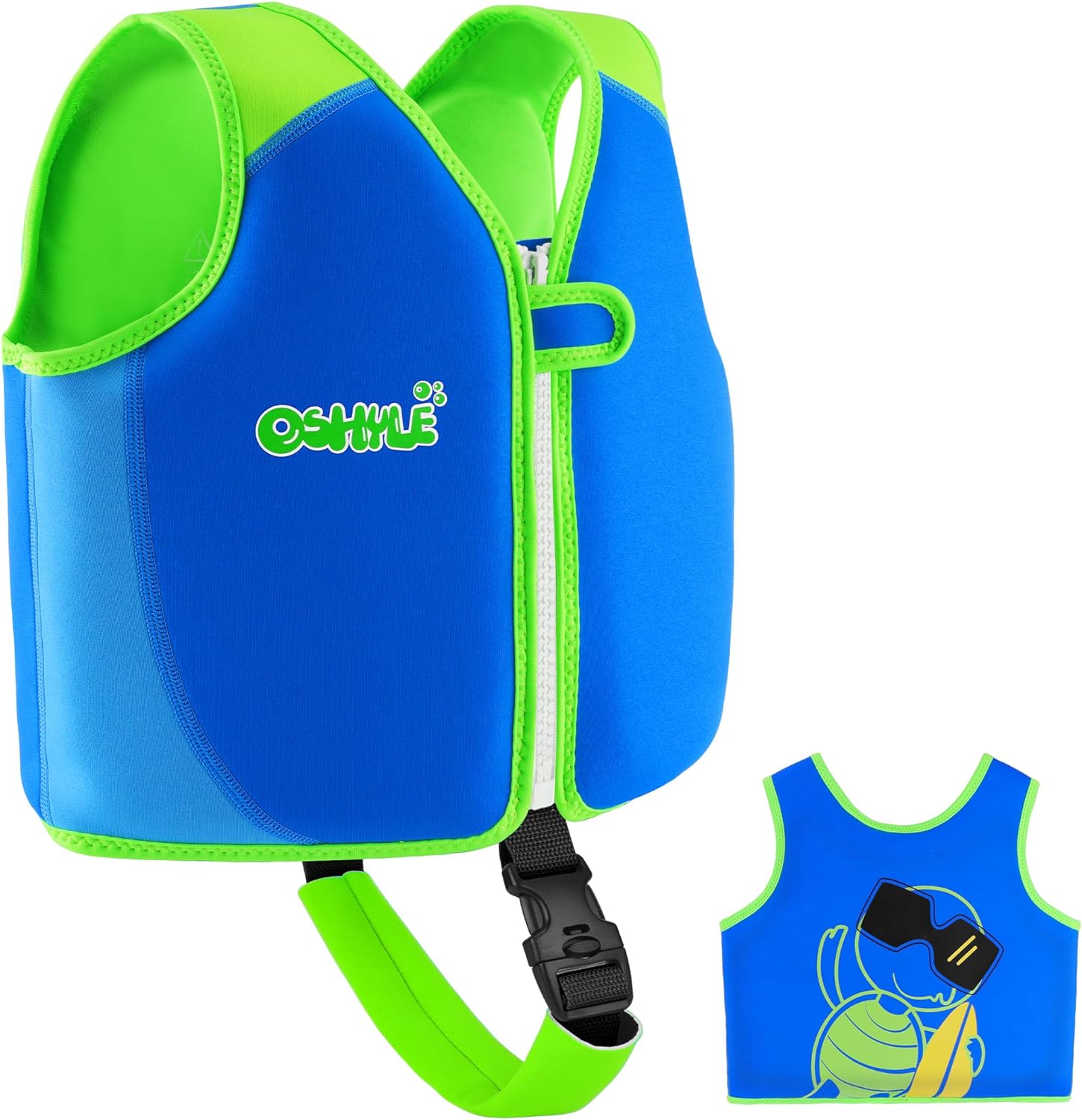 Skiennix Kids Swim Vest - Neoprene Swim Trainer with Crotch Strap for Ages 1-9 | Adjustable Fit for Boys & Girls