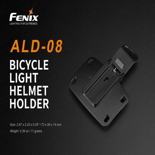 Fenix ALD-08 Helmet Mount for Fenix Bike Lights, Black