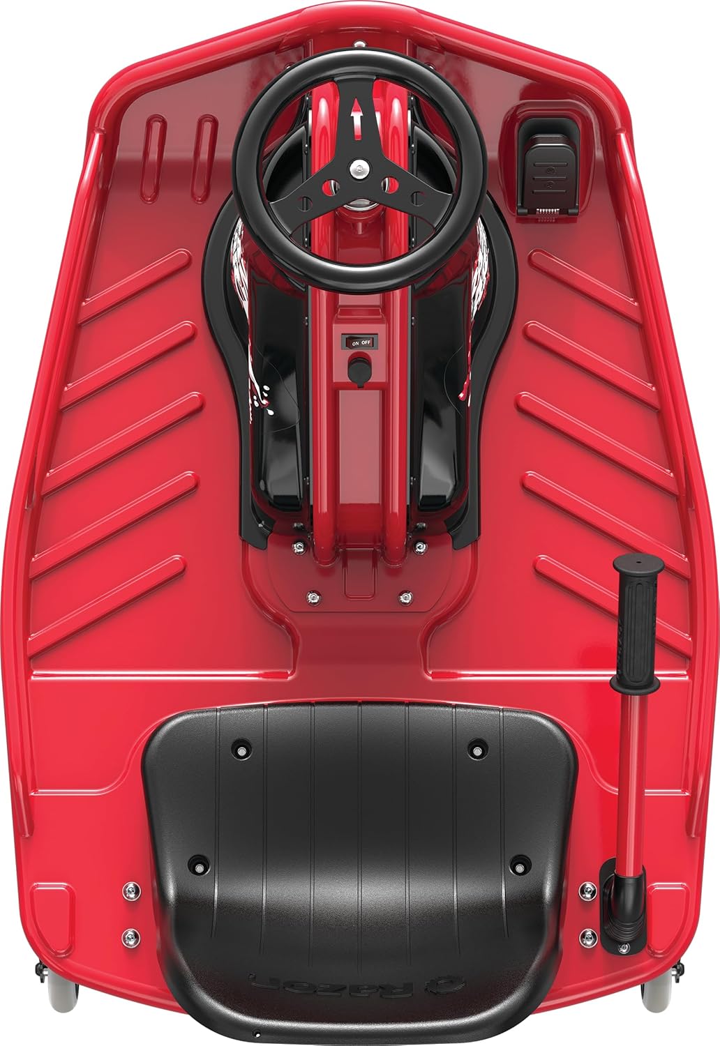 Razor Crazy Cart - 24V Electric Drifting Go Kart - Variable Speed Up to 12 MPH, Black/Red