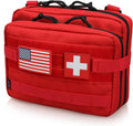 WYNEX Tactical Large Admin Pouch - Double Layer Molle EDC Utility Pouch with Map Sleeve & Flag Patch