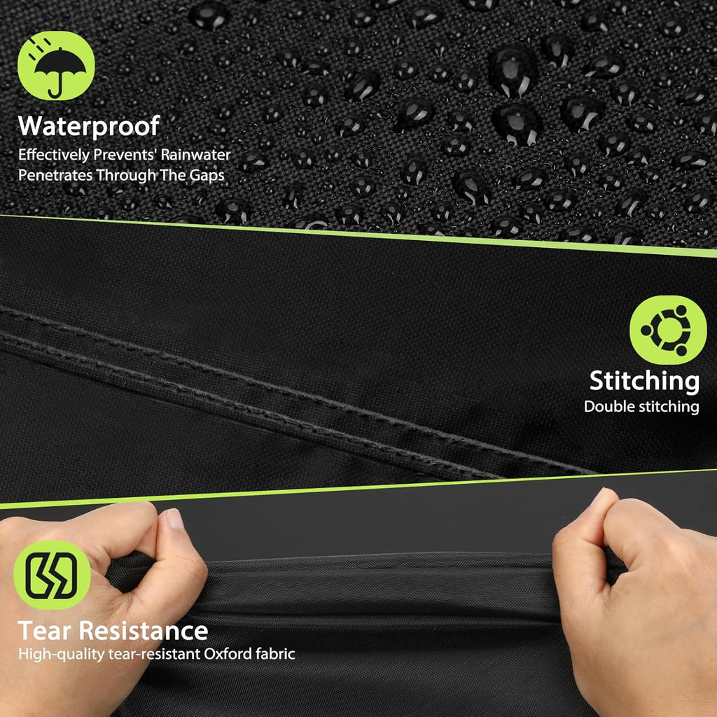 TOPCROWN BBQ Grill Cover - Waterproof & Windproof Design | Universal Fit 45"-75" for Weber, Char-Broil, Nexgrill (58")