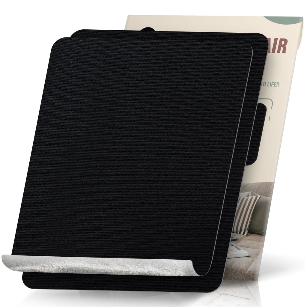 OAZ 2 Pieces 9 x 11 inch Canvas Repair Patches Canvas Fabric Patch Self-Adhesive Fabric Repair Tape Waterproof Outdoor Gear Patch Kit for Boat Cover Awning Sofa Chair Couch Tent Bag (Black)