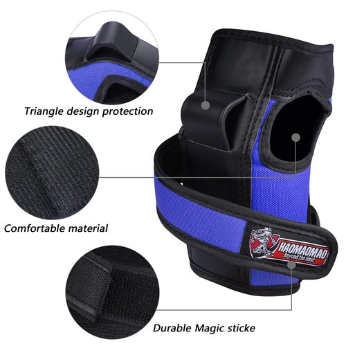 Haomaomao Adult & Kids Knee Pads Elbow Pads Wrist Guards Protective Gear Set for Roller Skates Scooter Inline Skating Cycling BMX Bike Skateboard Riding and Outdoor Extreme Multi-Sports