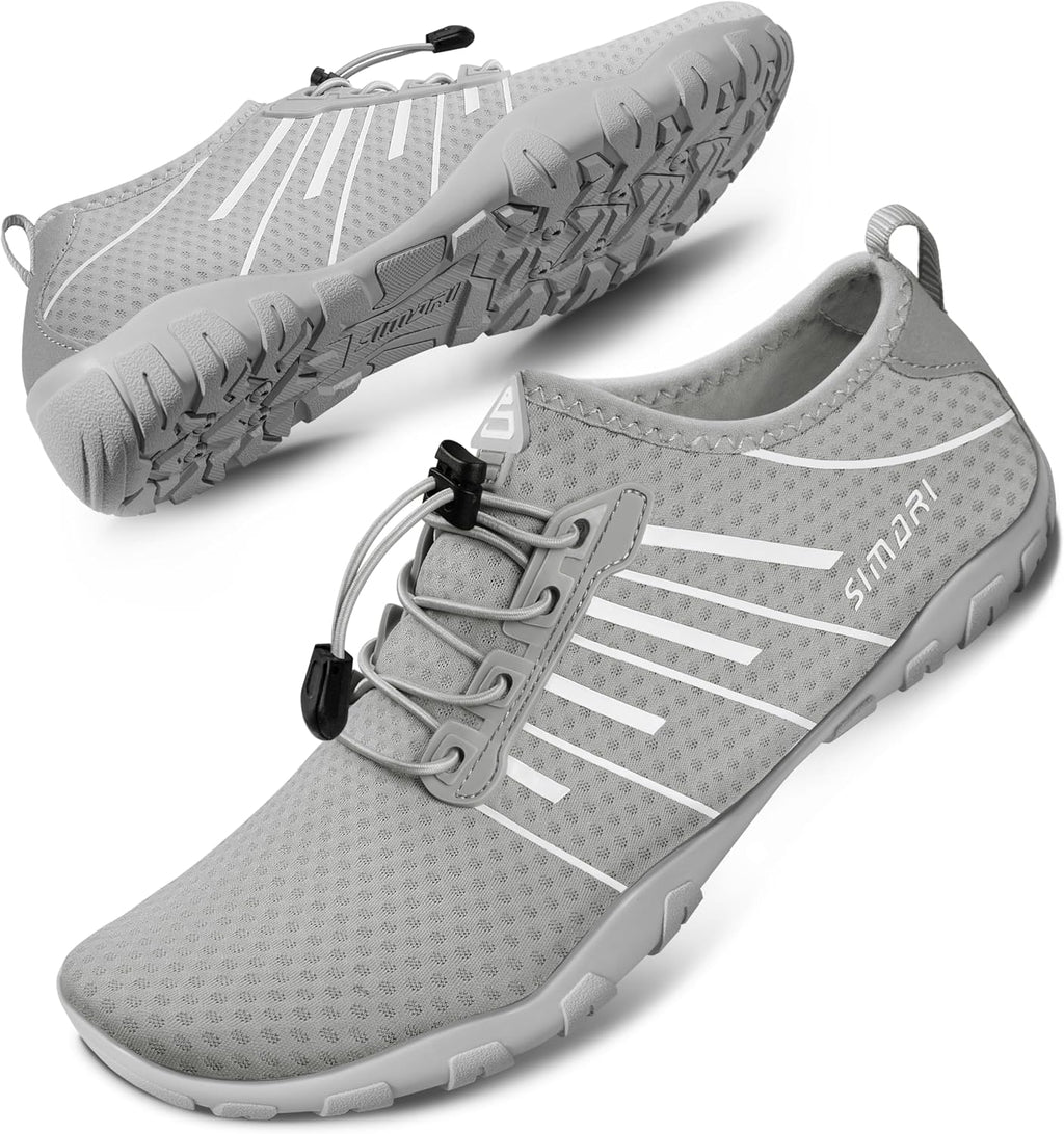 SIMARI Water Shoes - Quick-Dry Barefoot Aqua Socks | Lightweight Non-Slip Swim Shoes for Beach Sports & Diving