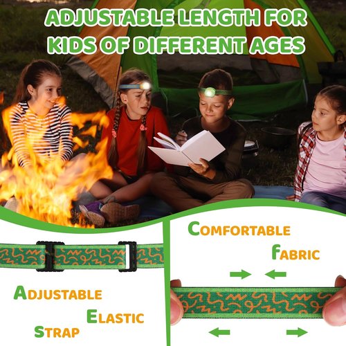 EverBrite LED Headlamp - Rechargeable Kids Headlamp with RGB Mode | Adjustable Headband for Camping & Halloween