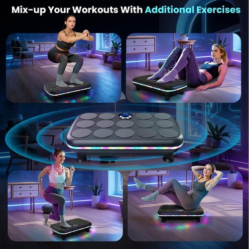 AXV Vibration Plate - Full Body Shaker Exercise Machine for Weight Loss | Pebble Color