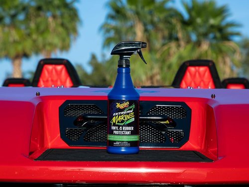 Meguiar's Extreme Marine Vinyl & Rubber Protectant - 32 Oz UV Spray for Boats & RVs | Prevent Fading & Drying
