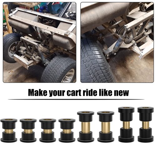 Upgraded Club Car Bushings Kit for Club Car Ds Bushing Front Leaf Spring & Upper A Arm Bushing Kit Golf Cart Parts and Sleeve Kit 1992-up, Bushing Club Car 1015583 1016346 1016349 1016350 1012303