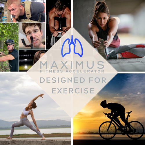 Maximus Lung Trainer Device | VO2 Max Trainer for Endurance Training, Breathing Exercise & Lung Capacity, Portable Resistance Exerciser for Supporting Fitness & Oxygen