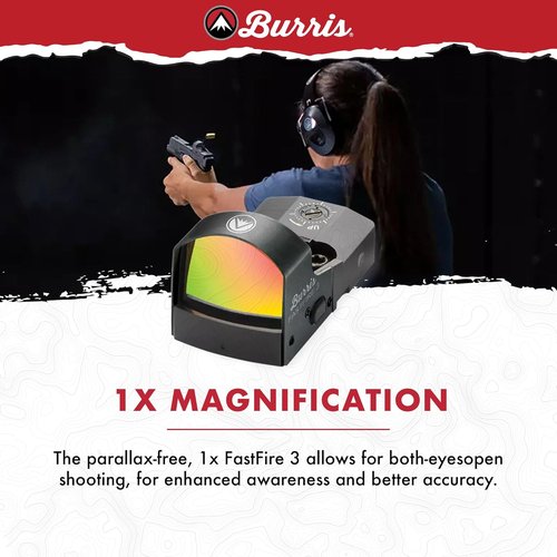 Burris Optics FastFire 3 Red Dot Sight - Lightweight & Versatile Design, Black Finish