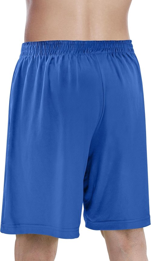NY Threads Men's Athletic Shorts - Quick Dry, Lightweight, Loose-Fit Gym Shorts with Pockets