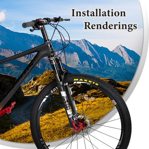 BUCKLOS Bicycle Spacers 11 Pieces Fit 28.6mm Bicycle Threadless Front Fork Stem,2 3 5 10 15 20mm Carbon Fiber Washers Shiny