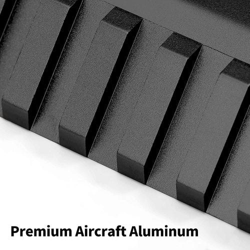 Bontok Picatinny Offset Rail Mount - 45 Degree Low Profile Aluminum Mount for Flashlight & Laser Sights