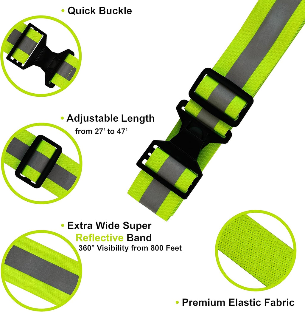 Reflective Running Belt - Army PT Gear for Enhanced Visibility | Adjustable and Comfortable Fit