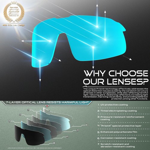 ATTCL Unisex Sports Cycling Sunglasses Men Women Biking Glasses UV Protection MTB Bicycle Riding Goggles KC07 White blue
