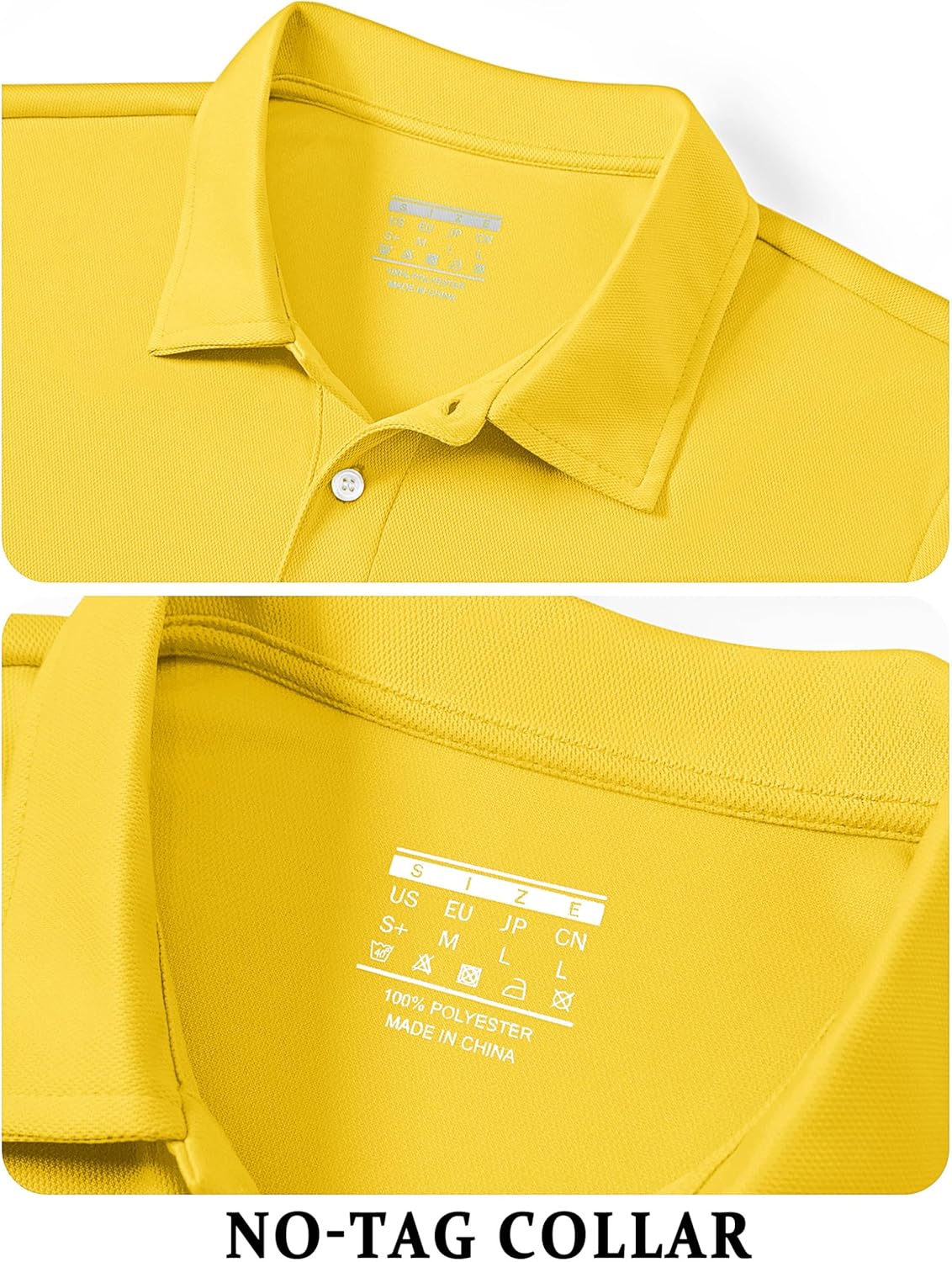 TACVASEN Men's Golf Shirt - Dry Fit Performance Polo with Collar | Short Sleeve, Comfortable Fit