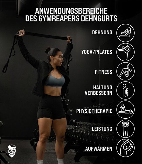 Gymreapers Stretching Strap - Versatile Yoga Straps for Enhanced Flexibility & Recovery | Ideal for Men & Women