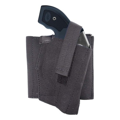 DeSantis Apache Ankle Rig - Concealed Ankle Holster, Elastic Ankle Holster, Conceal Carry Gun Holster for Revolver, Compatible with Most Small Revolvers - Right Hand Draw, Black