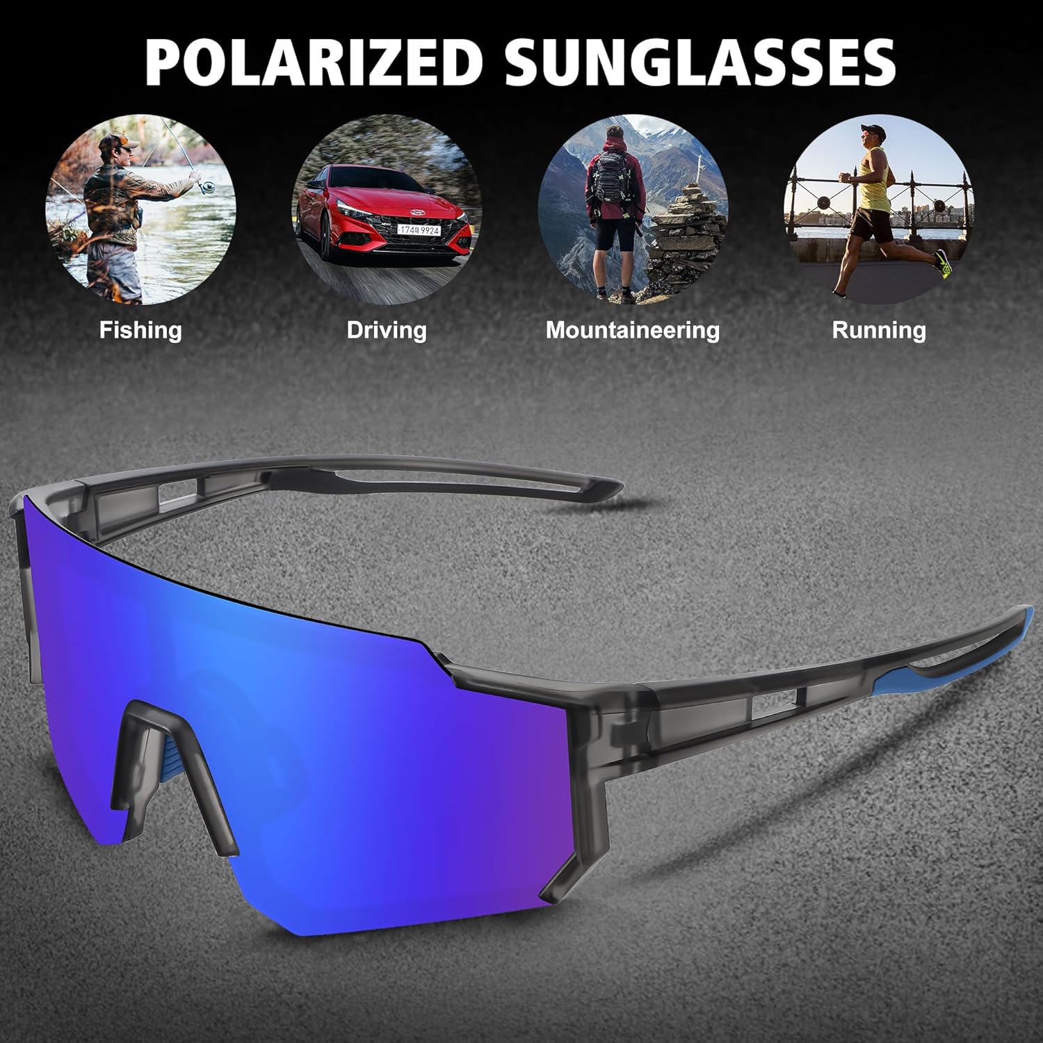 StoryCoast Polarized Sports Sunglasses - UV400 Protection for Men & Women | Ideal for Driving, Fishing & Cycling