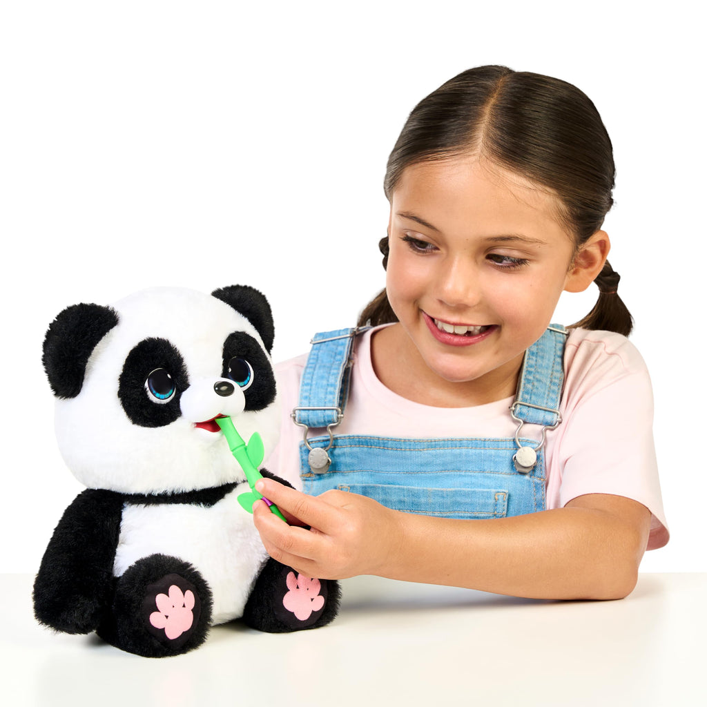 Little Live Pets My Baby Panda Toys ChuChu Plush - Interactive Sounds, Feeding, Potty Dance - Ages 4+, Electronic Pets