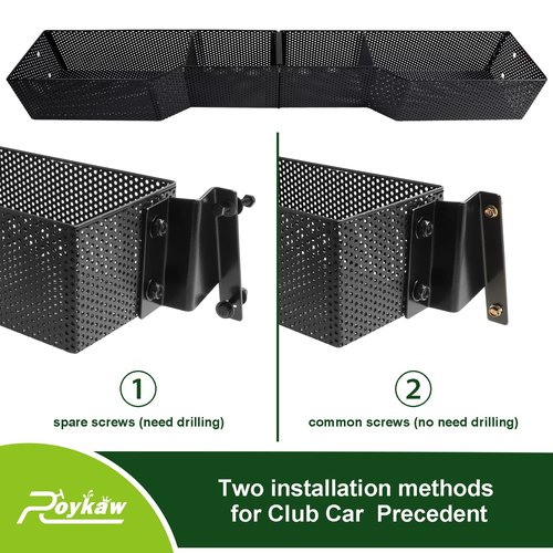 Roykaw Golf Cart Front Inner Basket Dash Storage/Tray Organizer for Club Car DS & Precedent Models, Upgrade Larger Compartments & More Sturdy and Durable